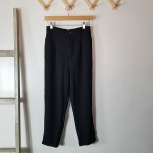 ZARA WOMAN BLACK DRESS CARPI PANTS SIZE MEDIUM